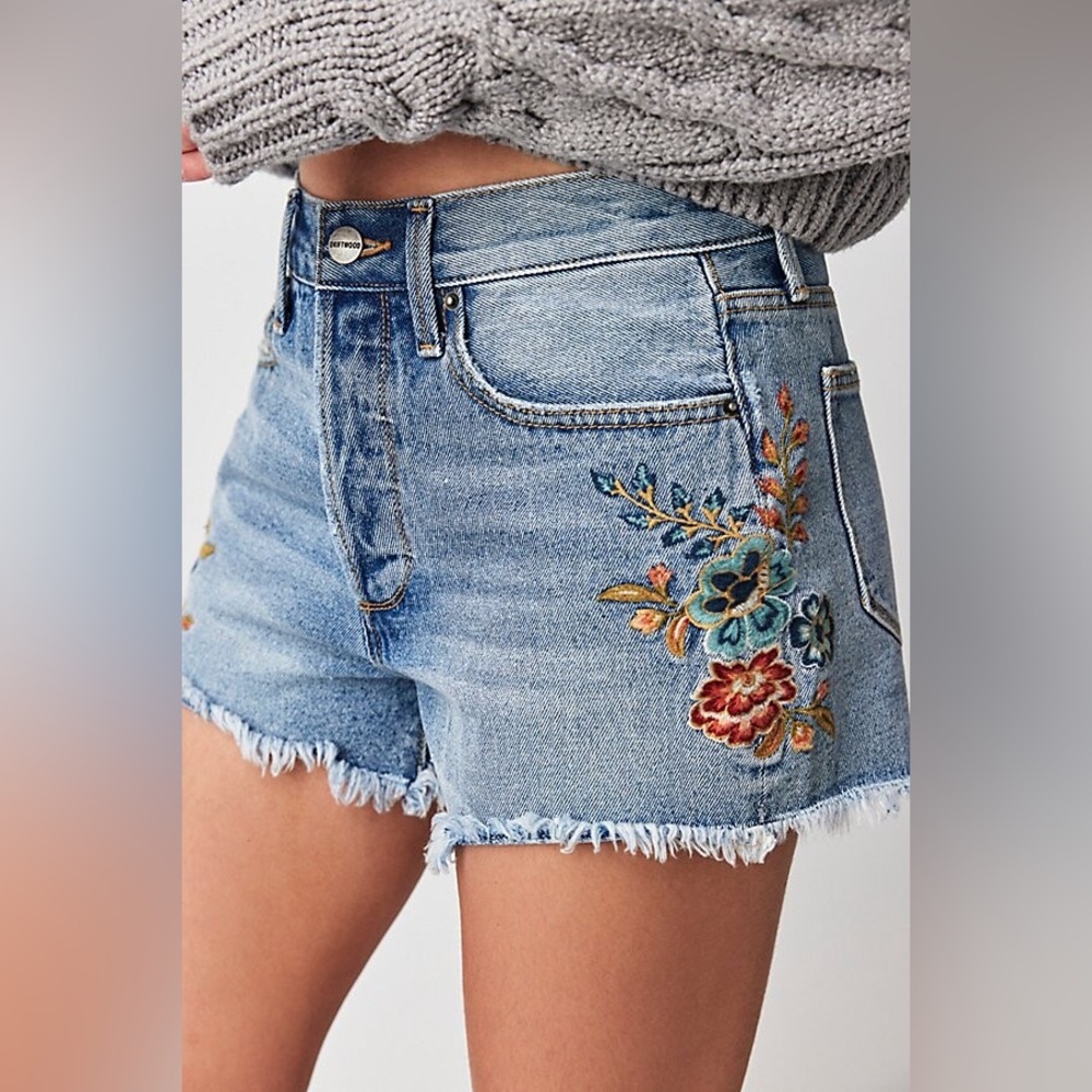 Driftwood Button Fly Goldie Shorts by Free People W29